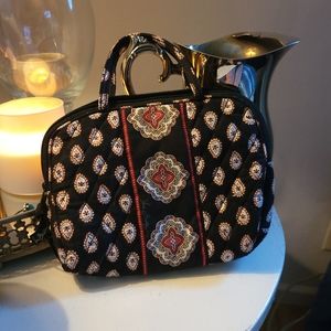 Vintage Vera Bradley Black Classic Makeup Bag